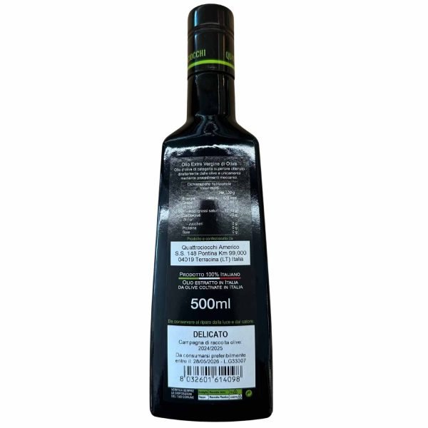 Olio Delicato - 500 ml - Quattrociocchi-retro