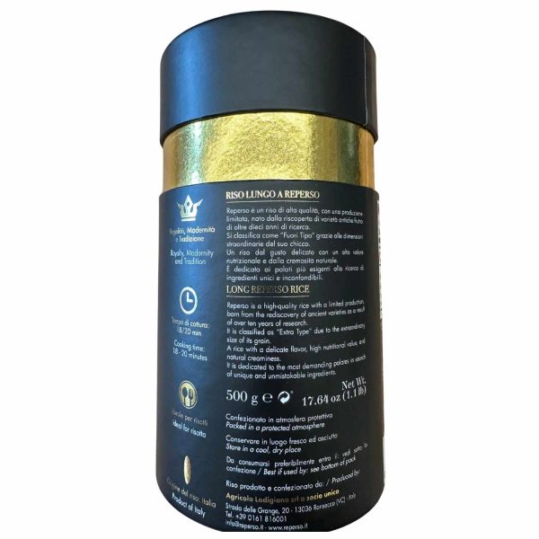 Riso Reperso Bio 500 gr La Lodigiana-laterale
