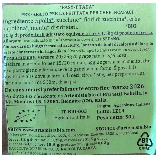 Easy-fittata - Artemisia - 50 gr-retro